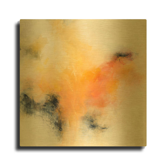 'Yellow On Yellow' By Karen Hale Gold Metal Wall Art