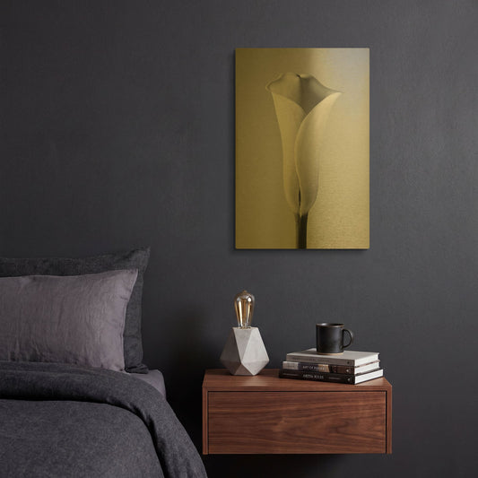 'Calla No. 1' By PhotoINC Studio Gold Metal Wall Art