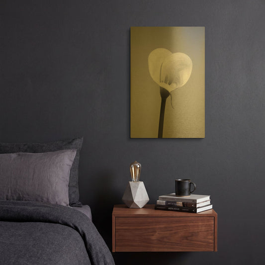 'Calla No. 2' By PhotoINC Studio Gold Metal Wall Art
