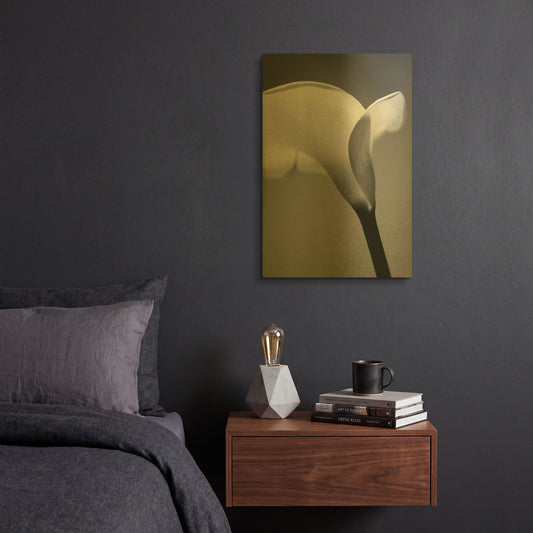 'Calla No. 6' By PhotoINC Studio Gold Metal Wall Art