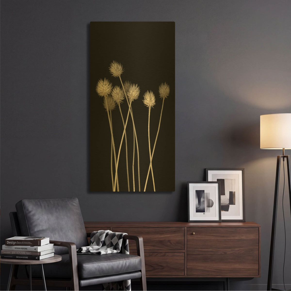 'Dried Up 1' By PhotoINC Studio Gold Metal Wall Art
