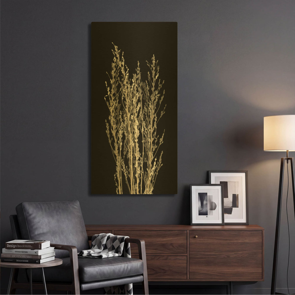 'Dried Up 2' By PhotoINC Studio Gold Metal Wall Art