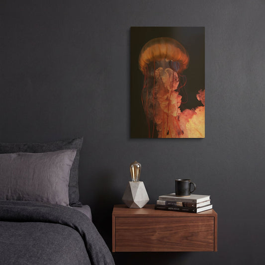 'Gelly' By PhotoINC Studio Gold Metal Wall Art