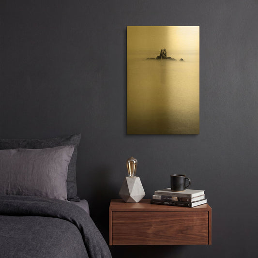 'In The Mist 1' By PhotoINC Studio Gold Metal Wall Art