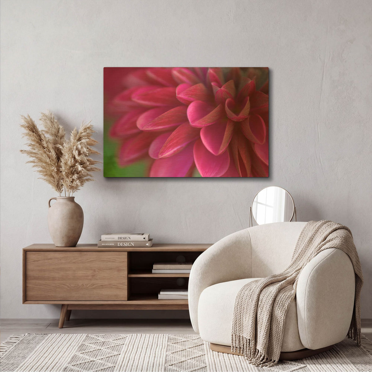 'Pink Chrysanthemum' By PhotoINC Studio Gold Metal Wall Art