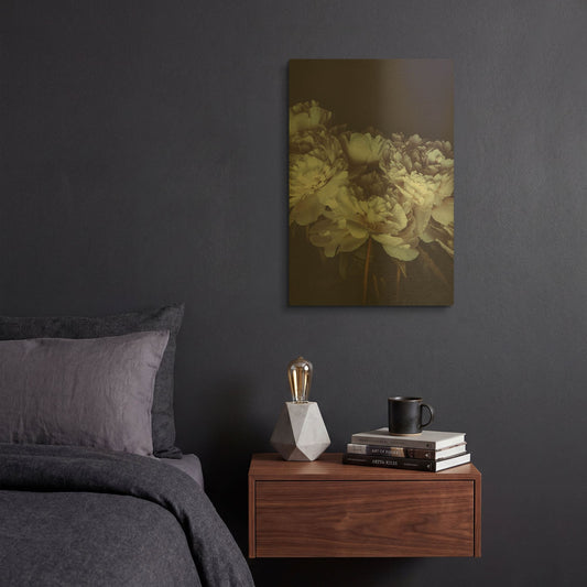 'Romantic' By PhotoINC Studio Gold Metal Wall Art