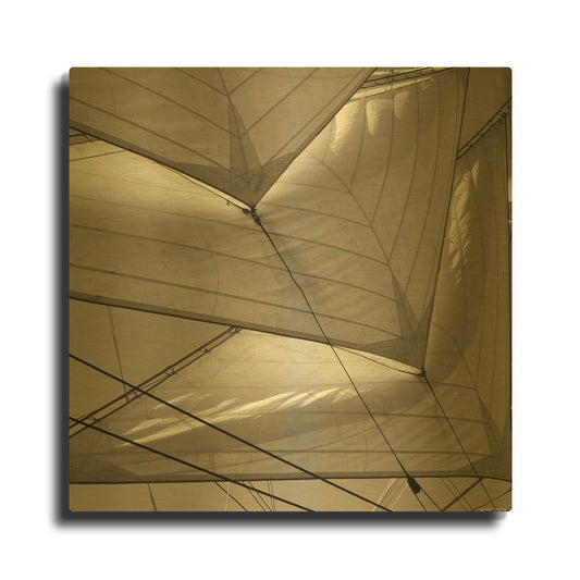 'Sails 1' By PhotoINC Studio Gold Metal Wall Art