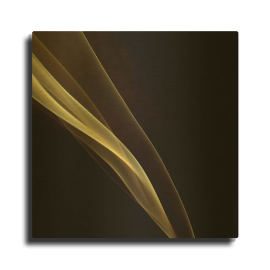 'Smoke 1' By PhotoINC Studio Gold Metal Wall Art