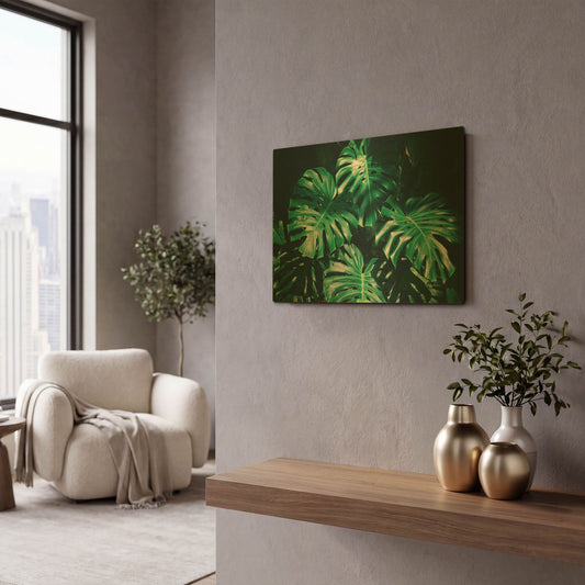'Tropical' By PhotoINC Studio Gold Metal Wall Art