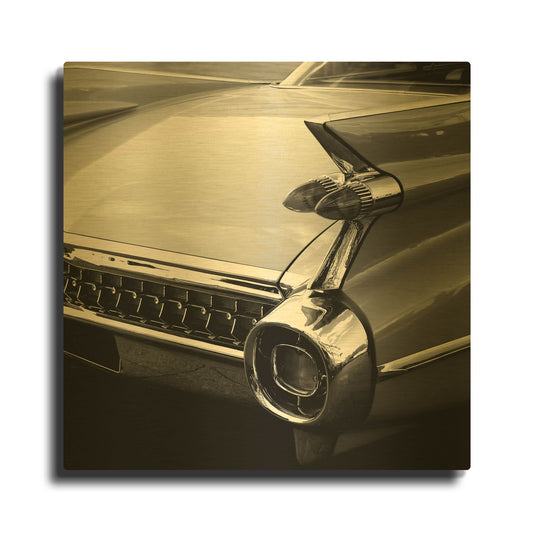 'Vintage Car 2' By PhotoINC Studio Gold Metal Wall Art