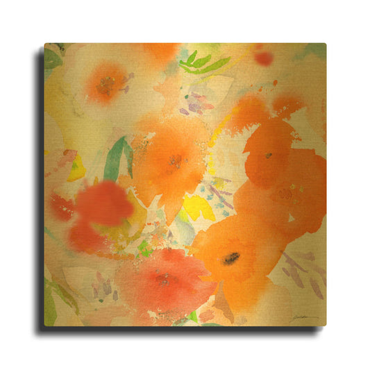 'Fiesta No. 5' By Sheila Golden Gold Metal Wall Art