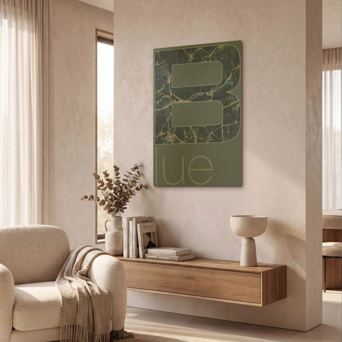 'Rgb 03' By TypeLike Gold Metal Wall Art