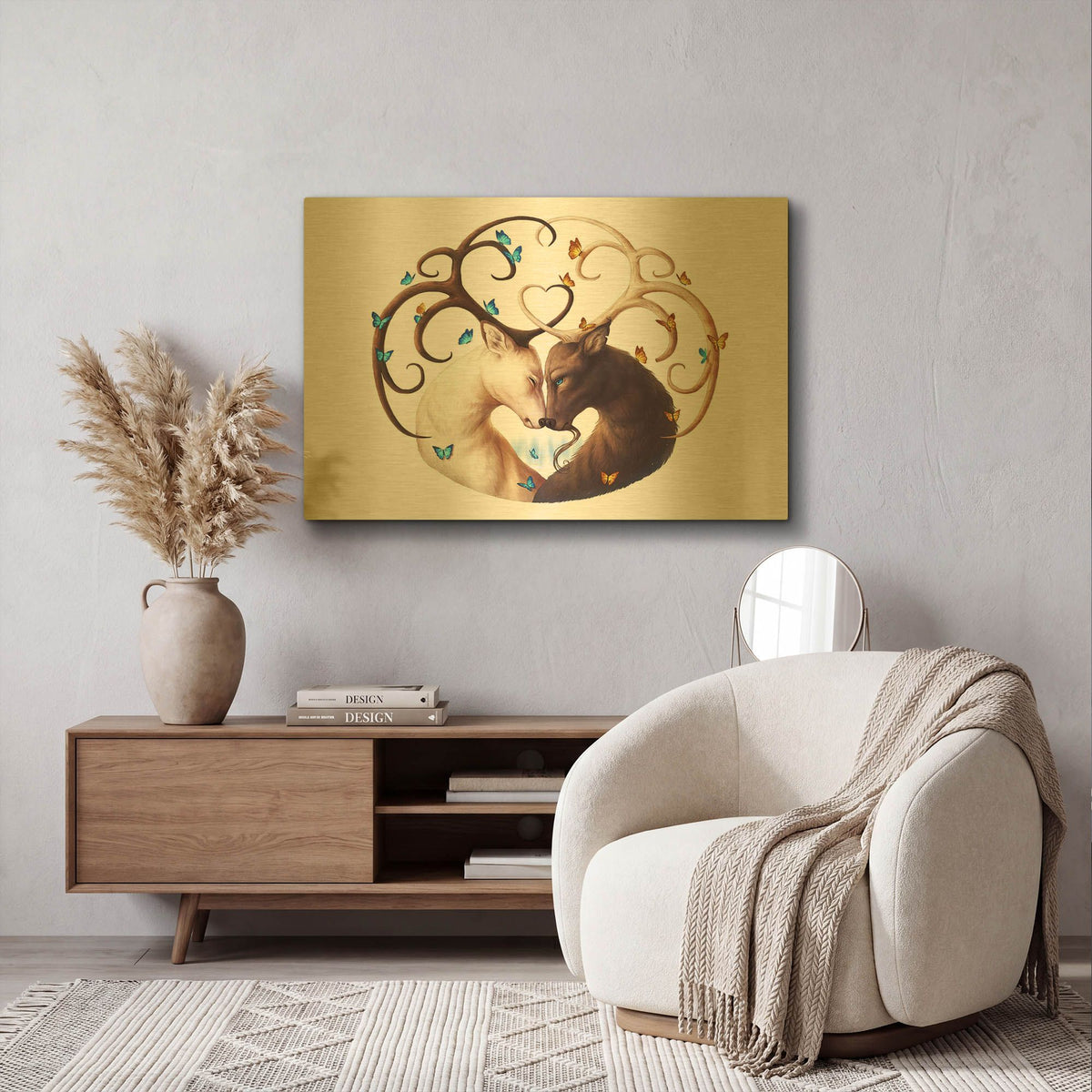 'Circle of Life' By JoJoes Art Gold Metal Wall Art