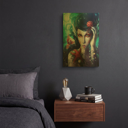 'Deep Sea' By JoJoes Art Gold Metal Wall Art