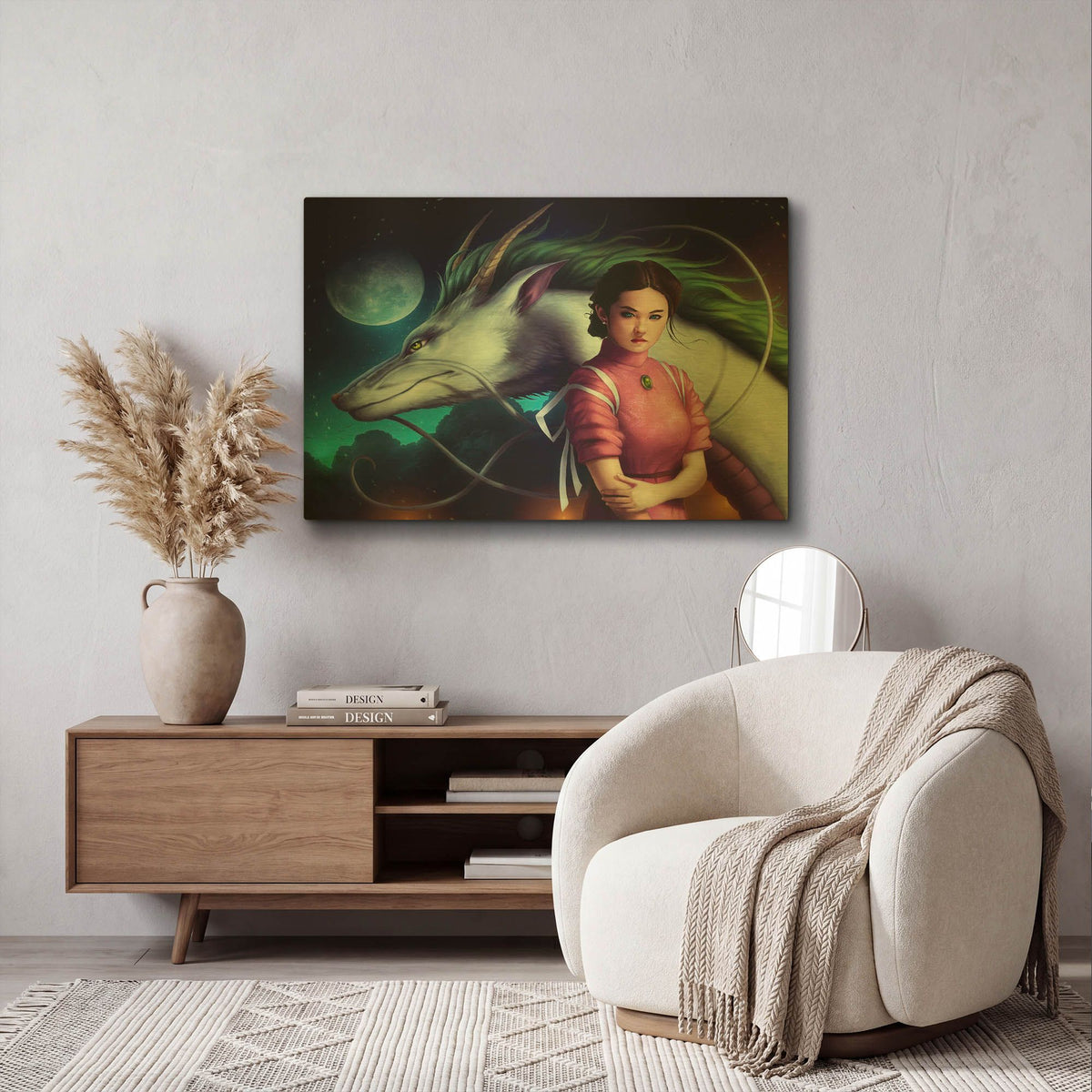 'Dragon Night' By JoJoes Art Gold Metal Wall Art