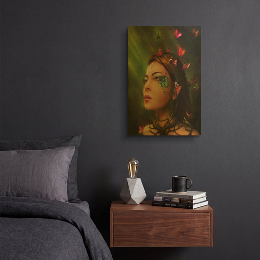 'Gaia' By JoJoes Art Gold Metal Wall Art