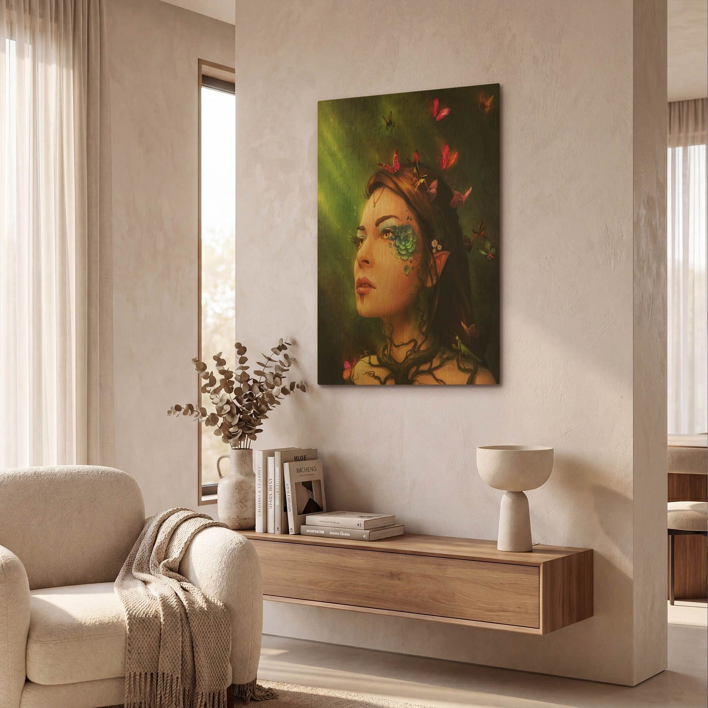 'Gaia' By JoJoes Art Gold Metal Wall Art
