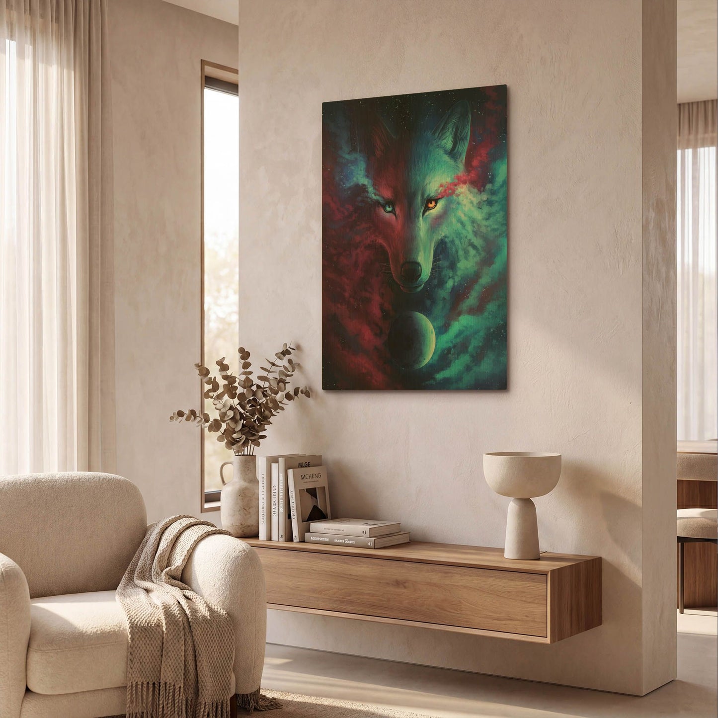 'Where Light and Dark Meet' By JoJoes Art Gold Metal Wall Art