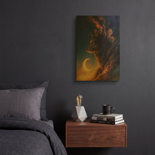 'Golden Moon' By JoJoes Art Gold Metal Wall Art