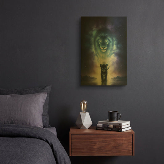 'JOJOES273422-A King's Path' By JoJoes Art Gold Metal Wall Art
