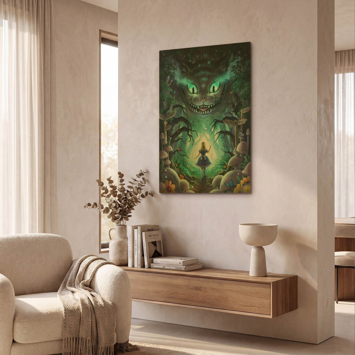 'JOJOES273424-Alice' By JoJoes Art Gold Metal Wall Art