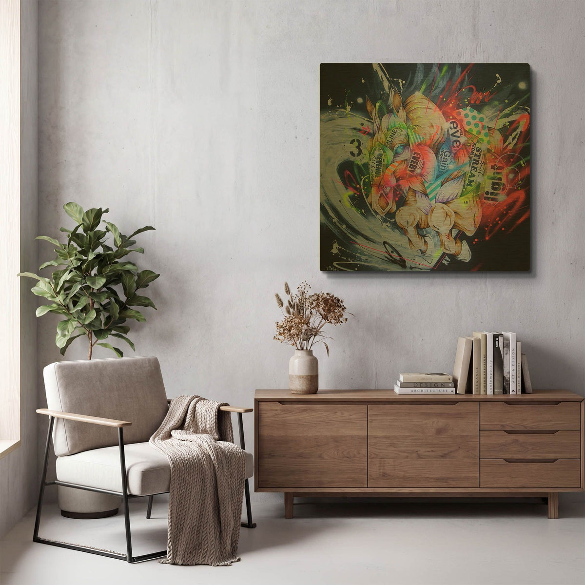 'Barrel' By Taka Sudo Gold Metal Wall Art