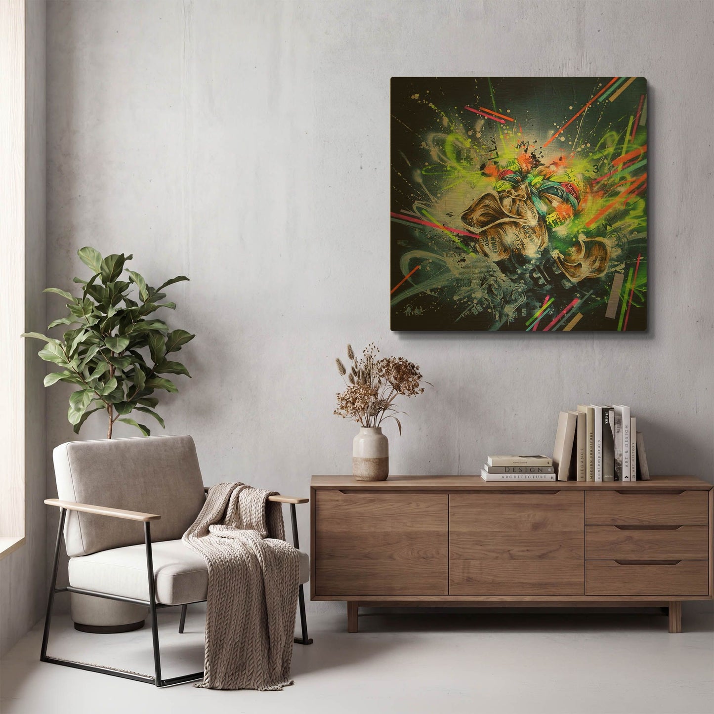 'Climb' By Taka Sudo Gold Metal Wall Art