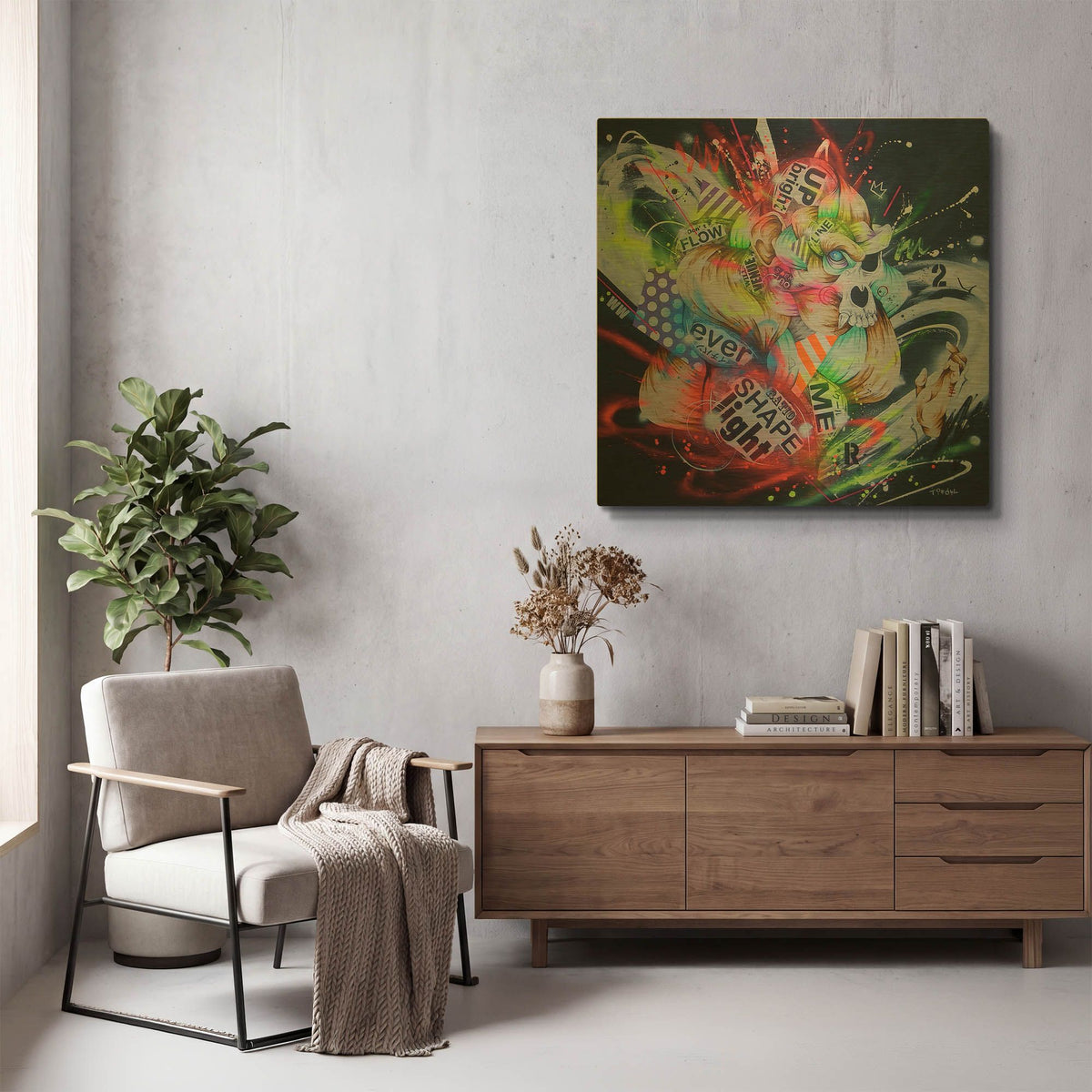 'Metamorphose' By Taka Sudo Gold Metal Wall Art