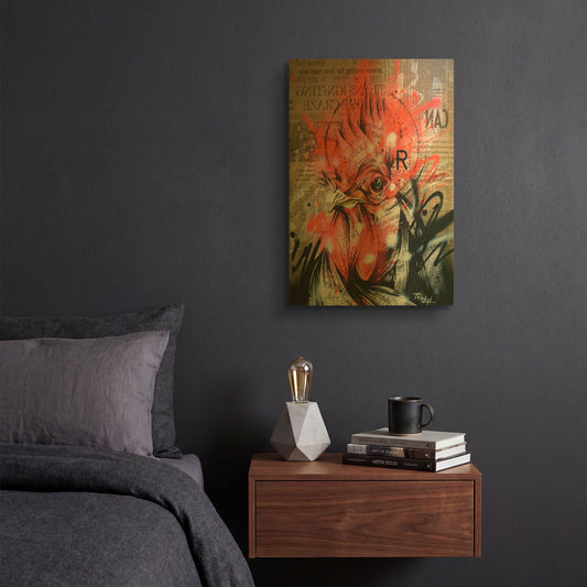 'Wake' By Taka Sudo Gold Metal Wall Art