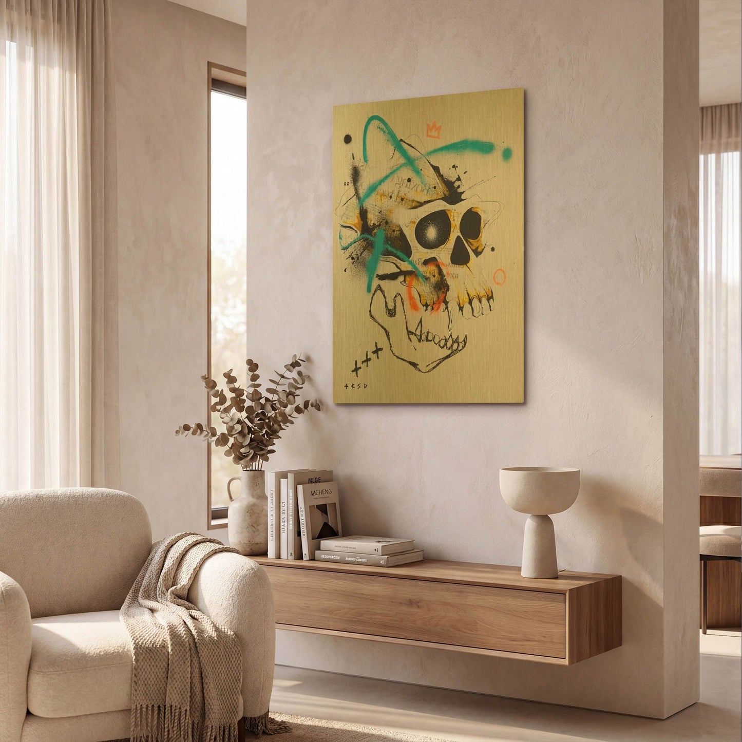 'Untitled 2' By Taka Sudo Gold Metal Wall Art