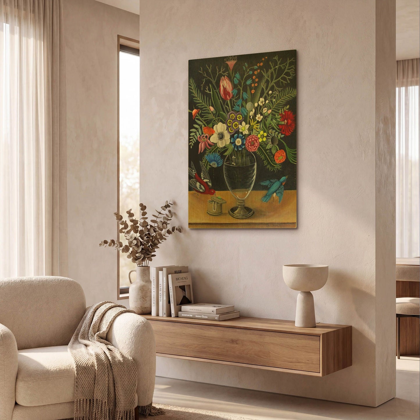 'Best Vase' By Catherine A Nolin Gold Metal Wall Art