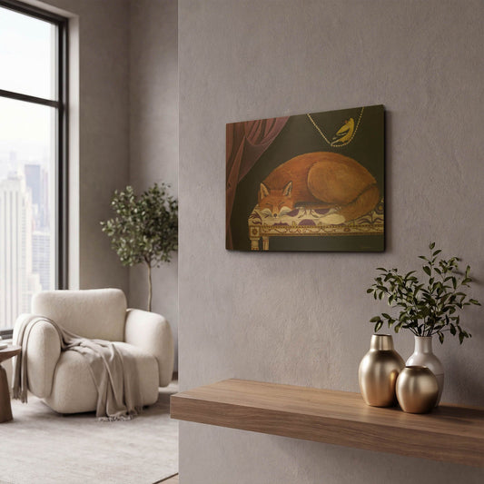 'Silent Observation' By Catherine A Nolin Gold Metal Wall Art