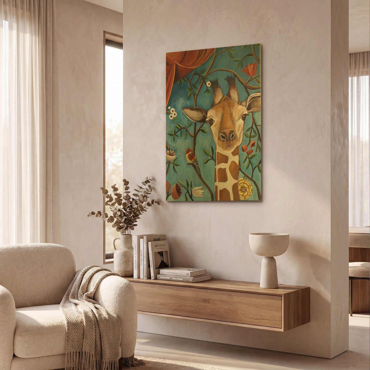 'Face Beyond' By Catherine A Nolin Gold Metal Wall Art
