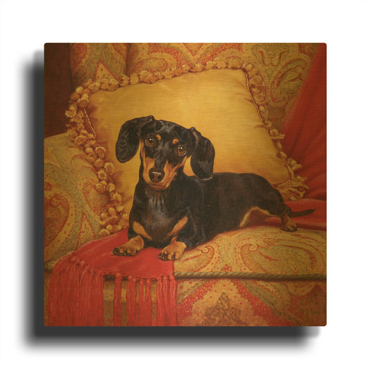 'Comfy' By Christopher Nick Gold Metal Wall Art