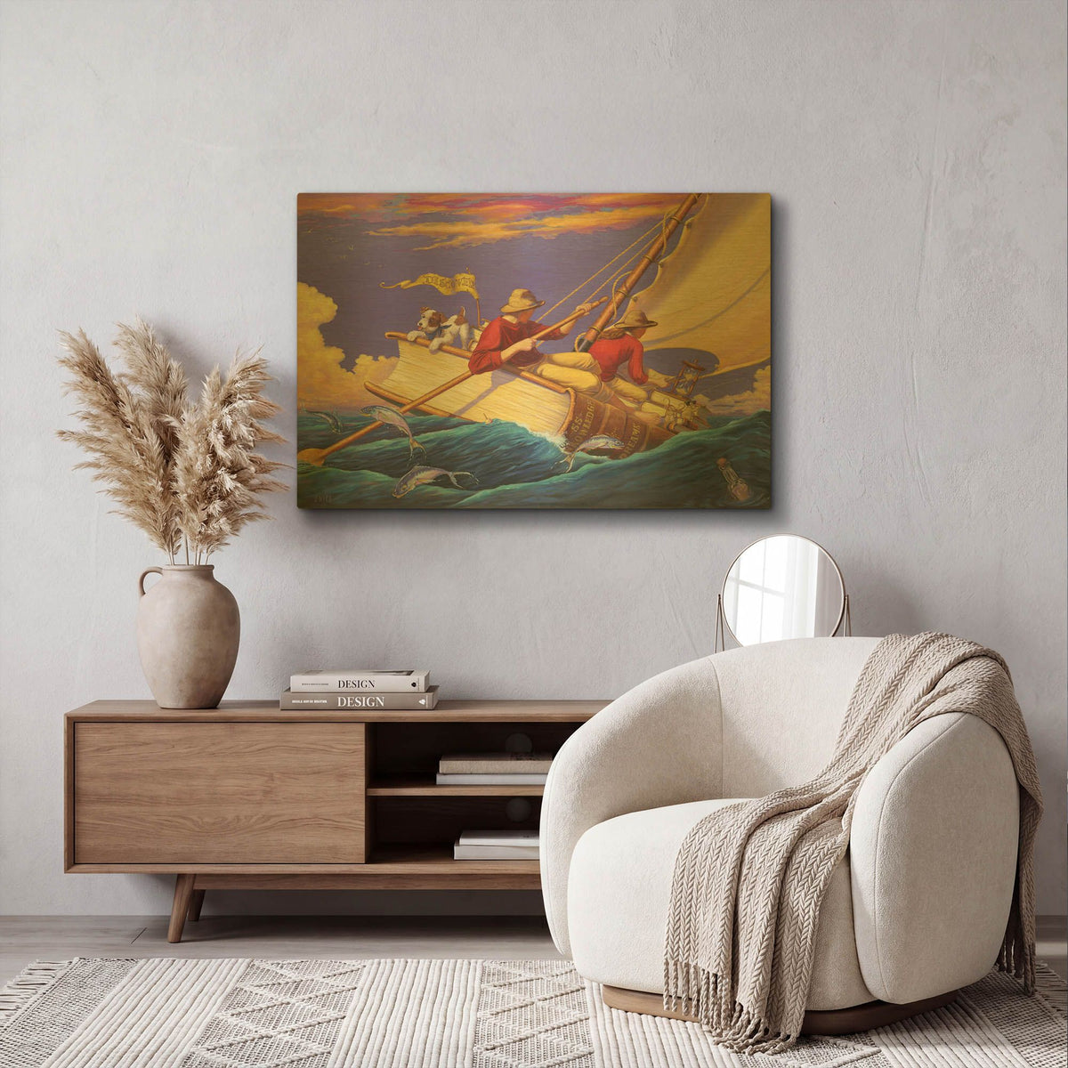 'Set Sail' By Christopher Nick Gold Metal Wall Art