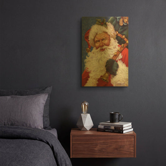 'St. Nick' By Christopher Nick Gold Metal Wall Art