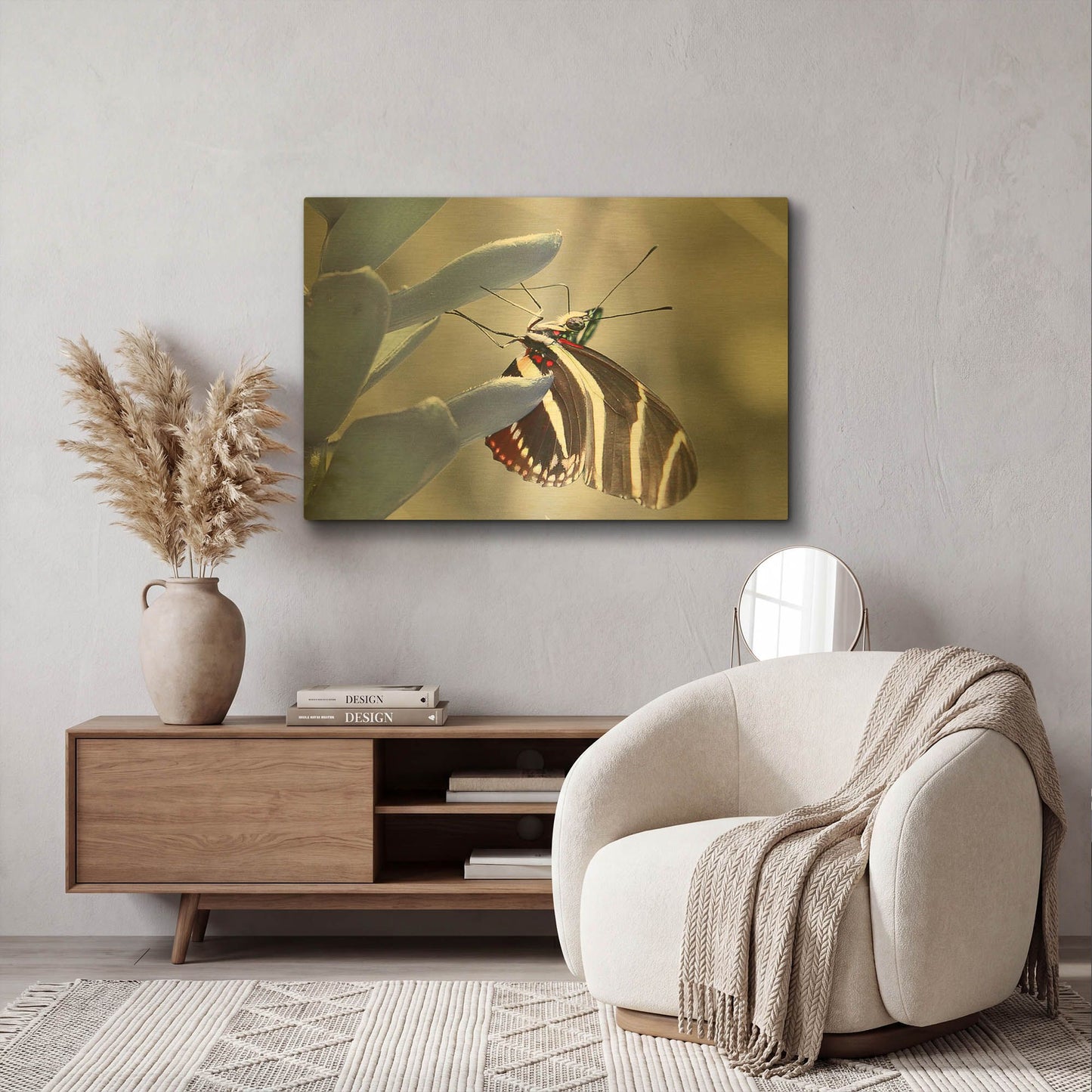 'Butterfly' By Dana Brett Munach Gold Metal Wall Art