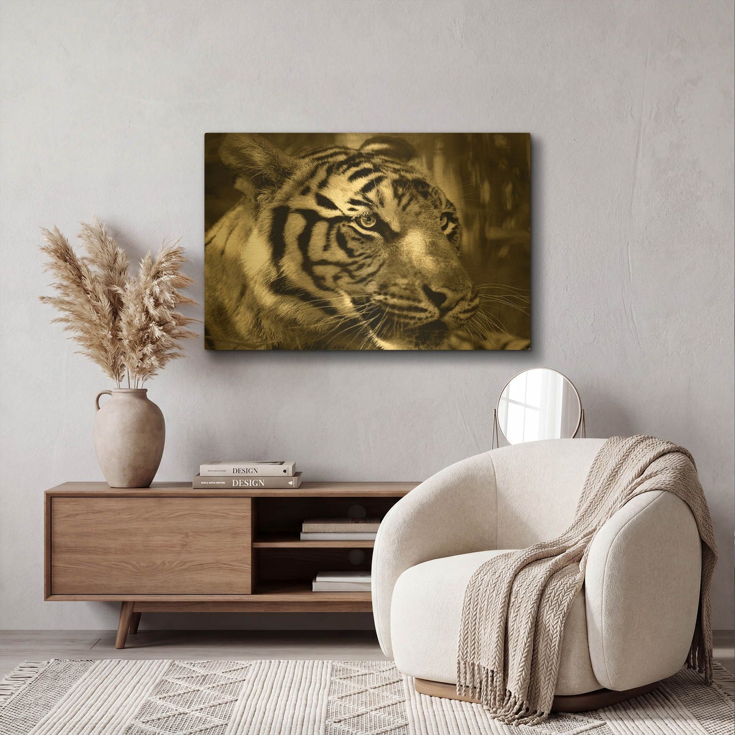 'Focus' By Dana Brett Munach Gold Metal Wall Art