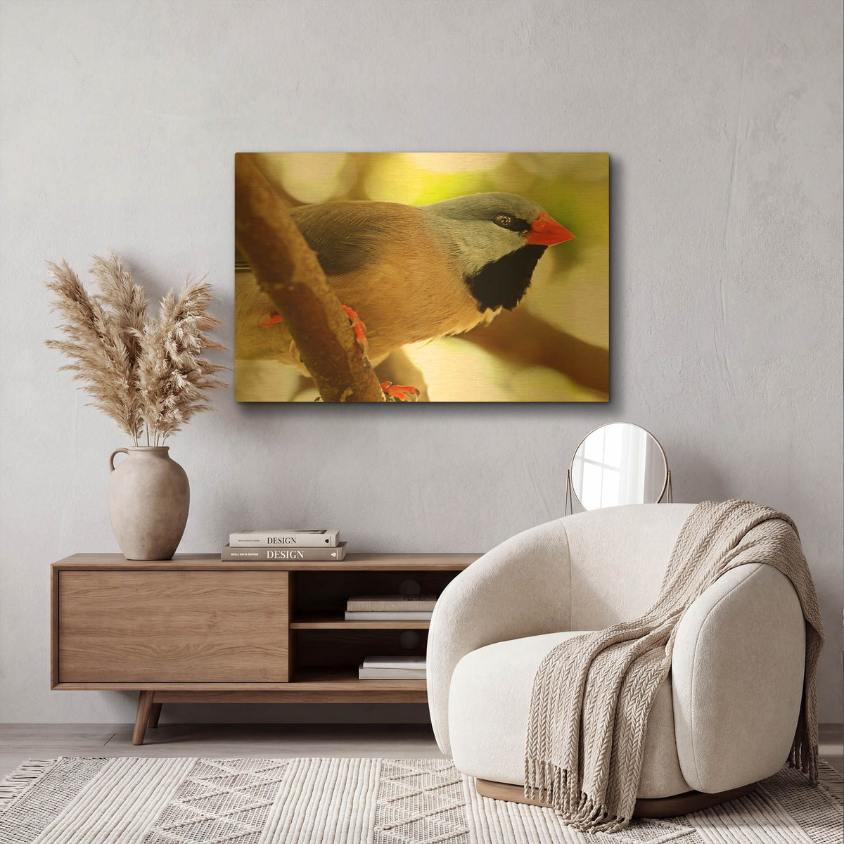 'Orange Tips' By Dana Brett Munach Gold Metal Wall Art