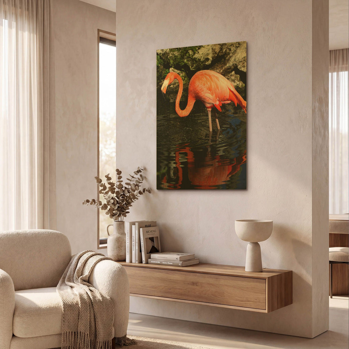 'Reflections' By Dana Brett Munach Gold Metal Wall Art