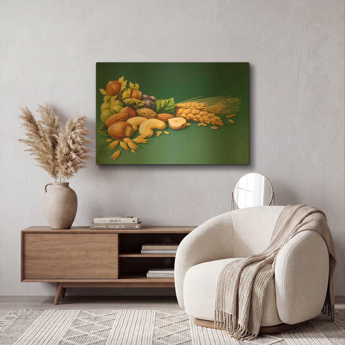 'Nuts' By Harro Maass Gold Metal Wall Art