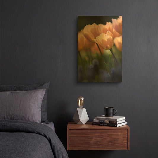'Tulip No 1' By Istvan Nagy Gold Metal Wall Art