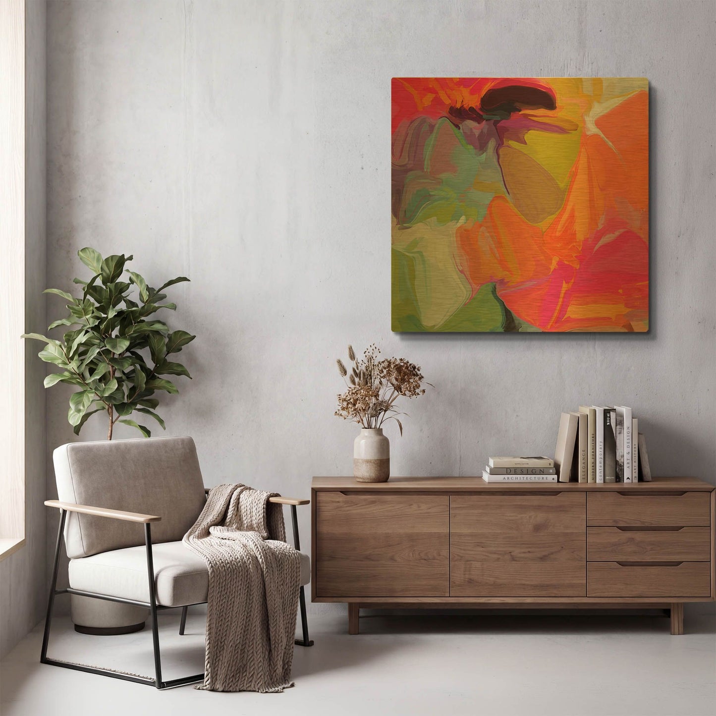 'Color Vibrations 2' By Irena Orlov Gold Metal Wall Art