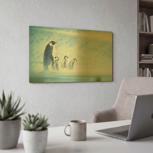 'Arctic Home' By Joh Naito Gold Metal Wall Art