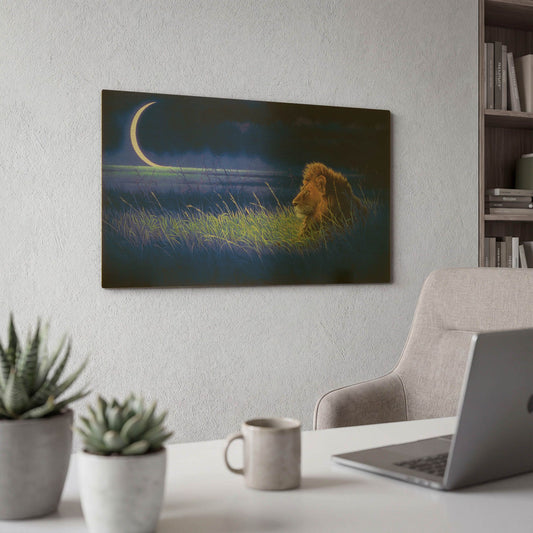 'Crescent' By Joh Naito Gold Metal Wall Art