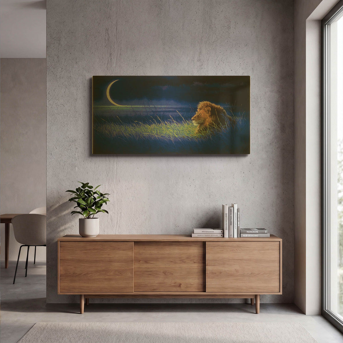 'Crescent' By Joh Naito Gold Metal Wall Art