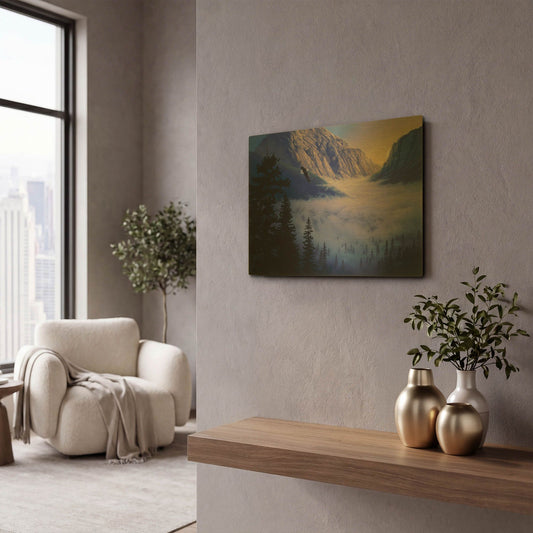 'Day Break' By Joh Naito Gold Metal Wall Art