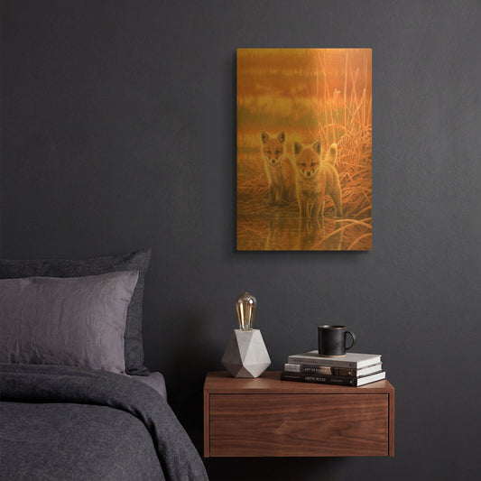 'Feeling Of Spring' By Joh Naito Gold Metal Wall Art