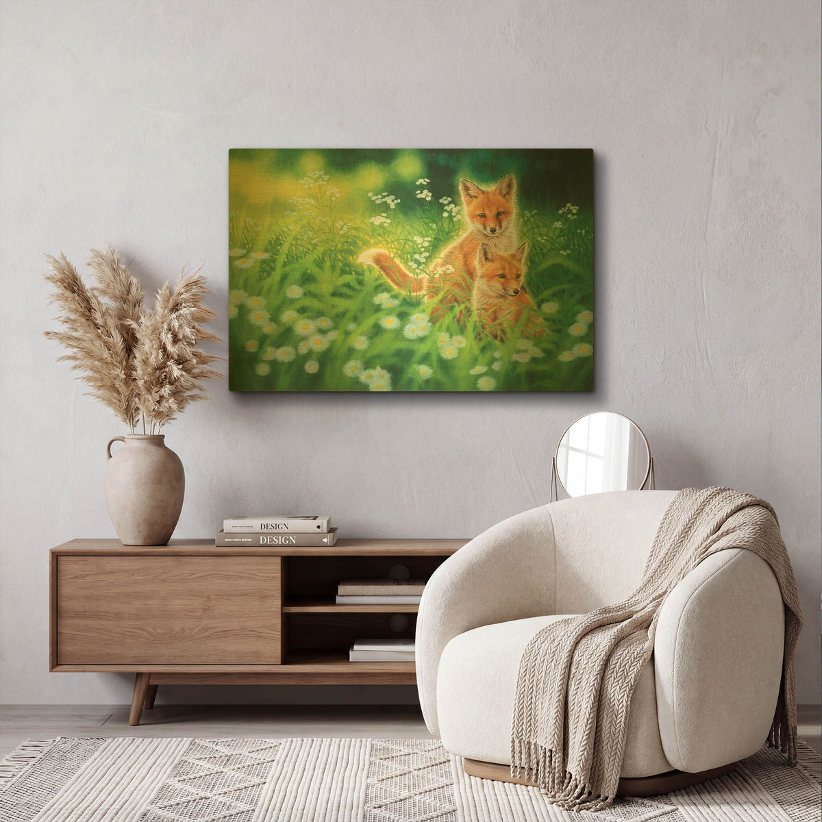 'Fresh Breeze' By Joh Naito Gold Metal Wall Art