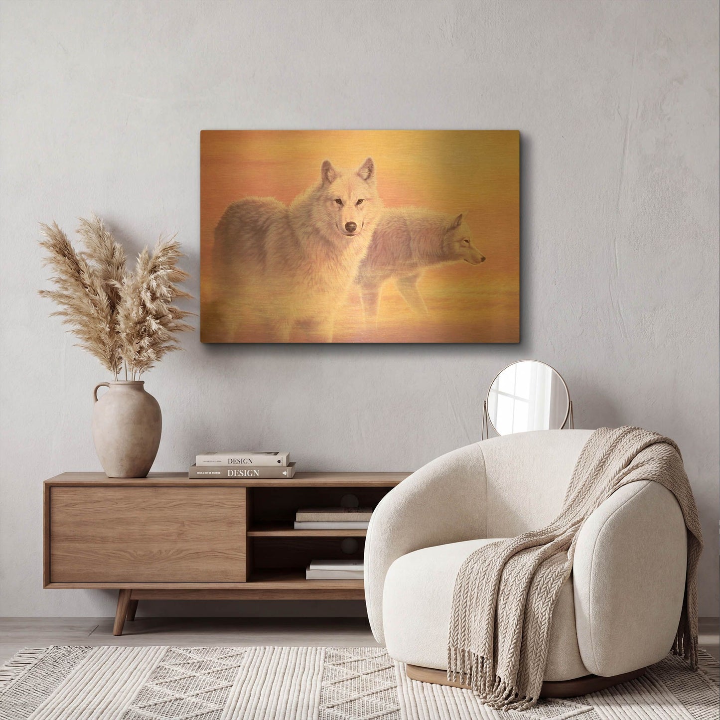 'Grace' By Joh Naito Gold Metal Wall Art